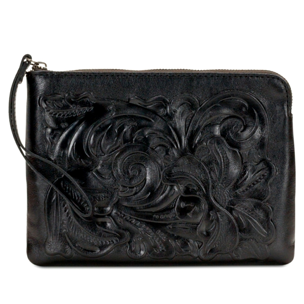 Patricia Nash Cassini Tooled Leather Wristlet